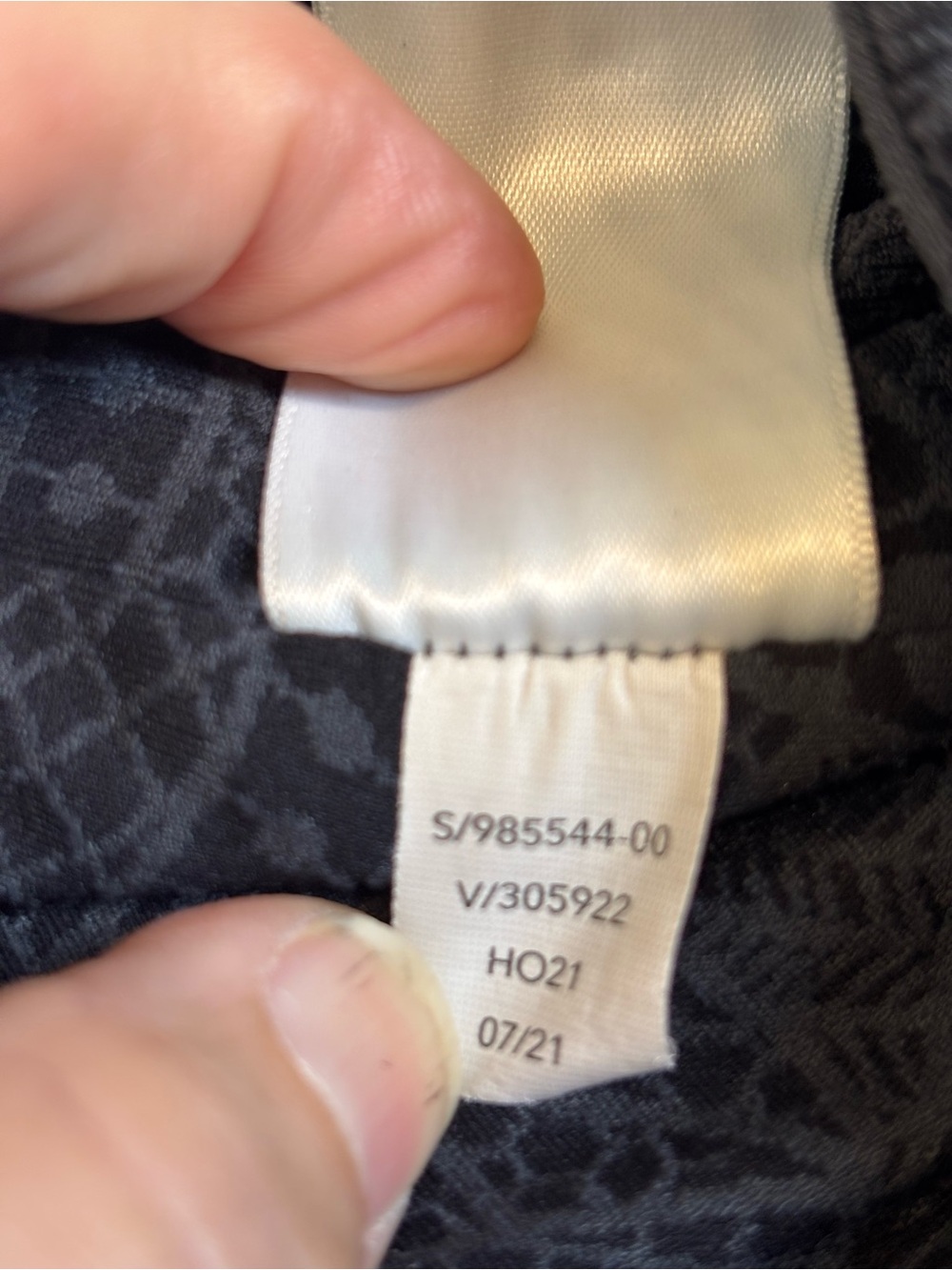 Athleta Elation Textured Tight Leggings Gray Floral Lace Jacquard Size S 7/8 - Picture 5 of 11